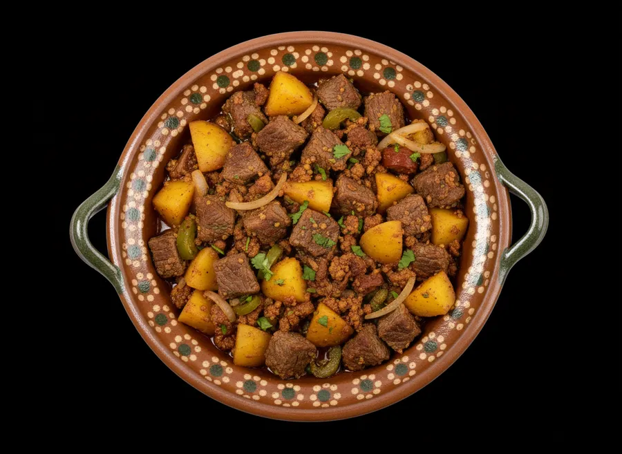 Beef stew with potatoes and carrots