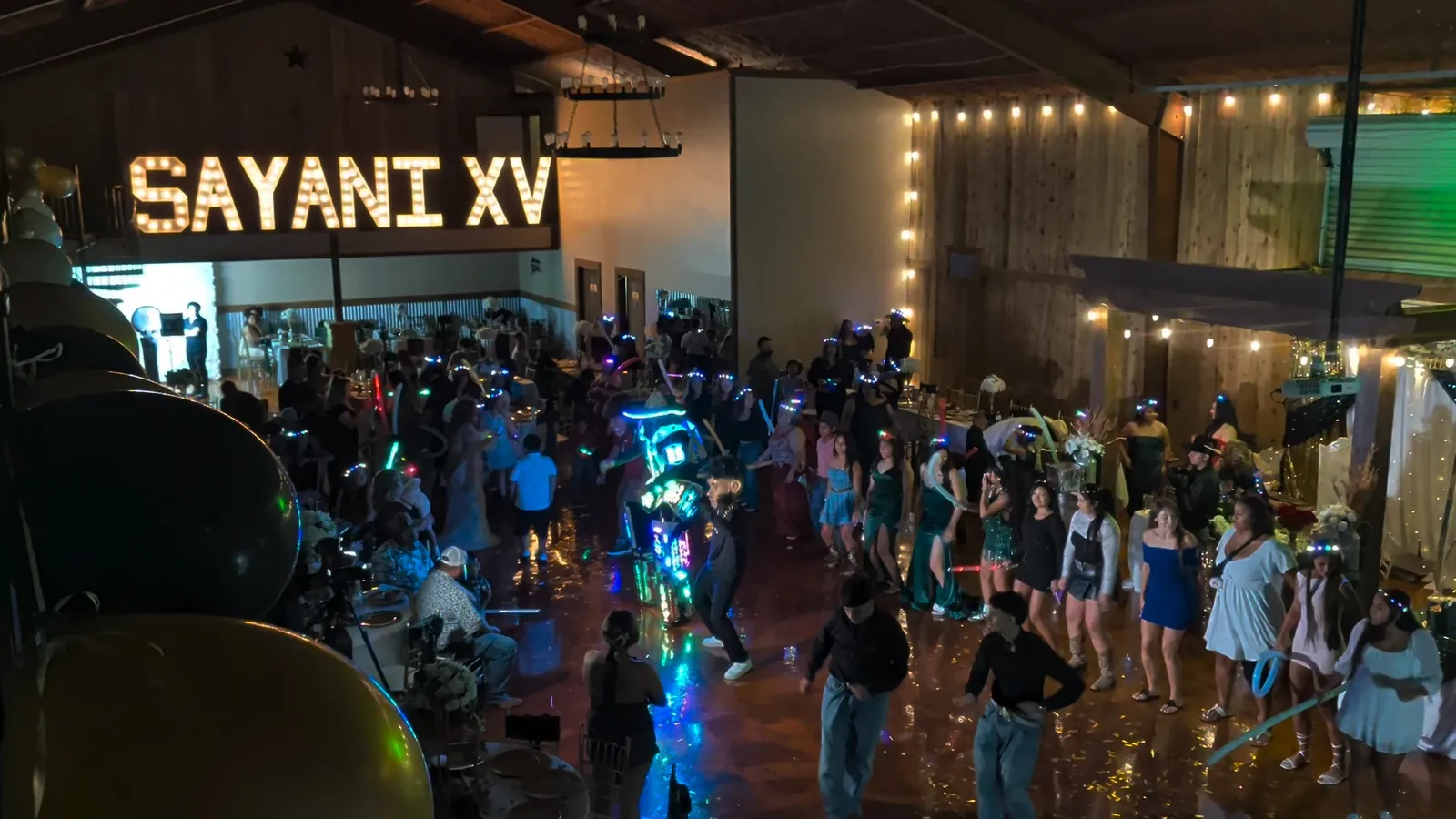 Dance floor at night in El Gran Caporal