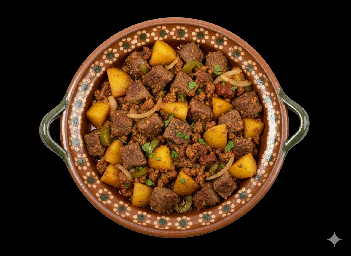 Guisado de res con papas y zanahorias